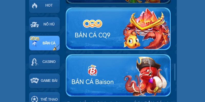 Đối tác cung cấp game bắn cá 58WIN uy tín